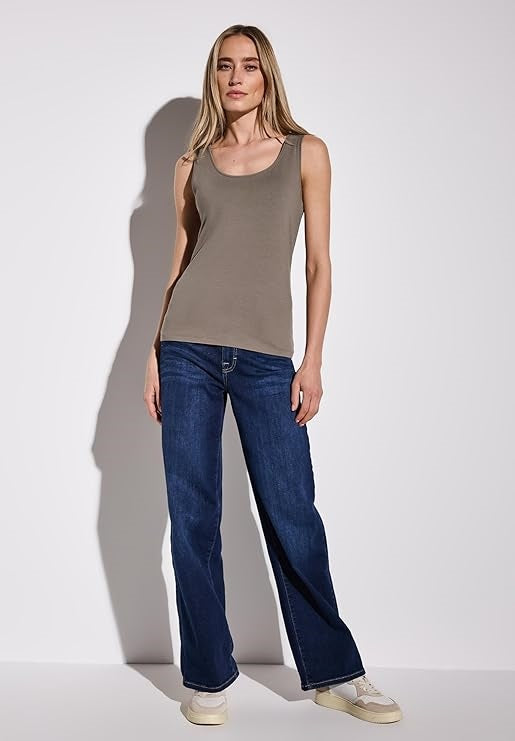 Style QR Anni basic top – Stone Brown 