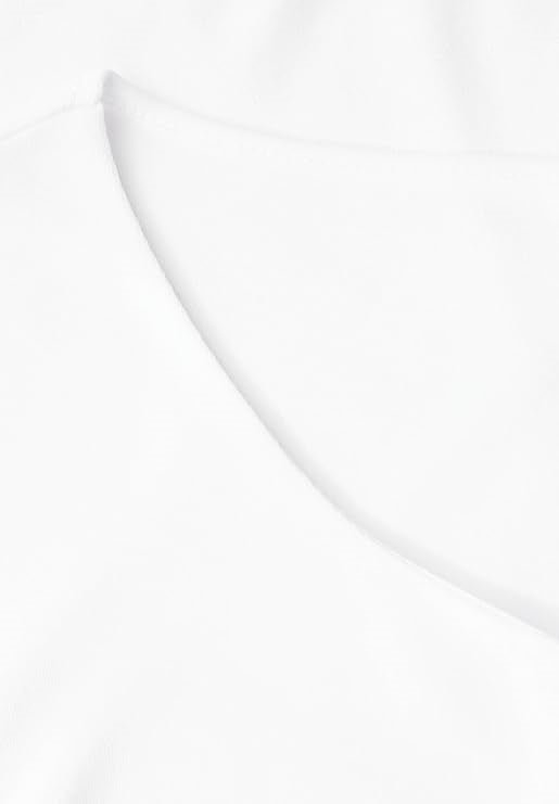 QR shirt w.heart neckline shap – White 