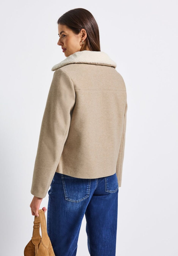LTD QR Short Jkt w. Removable – Soft Sand Melange 