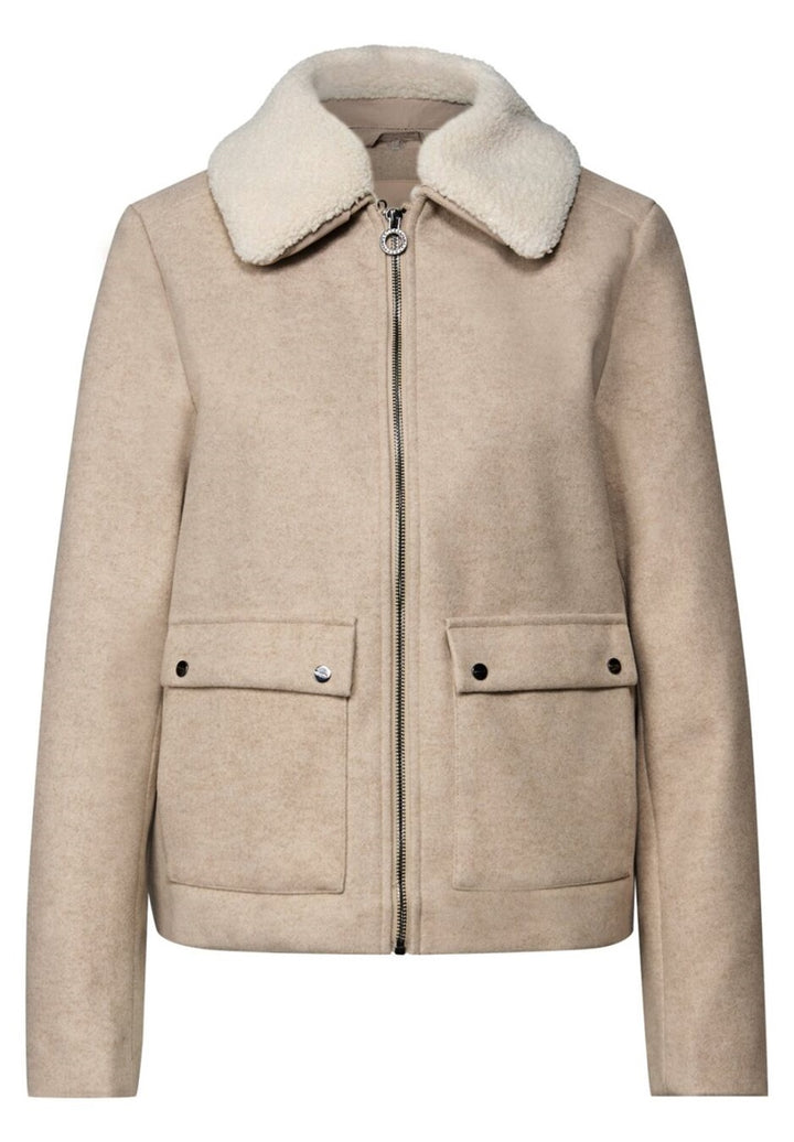 LTD QR Short Jkt w. Removable – Soft Sand Melange 