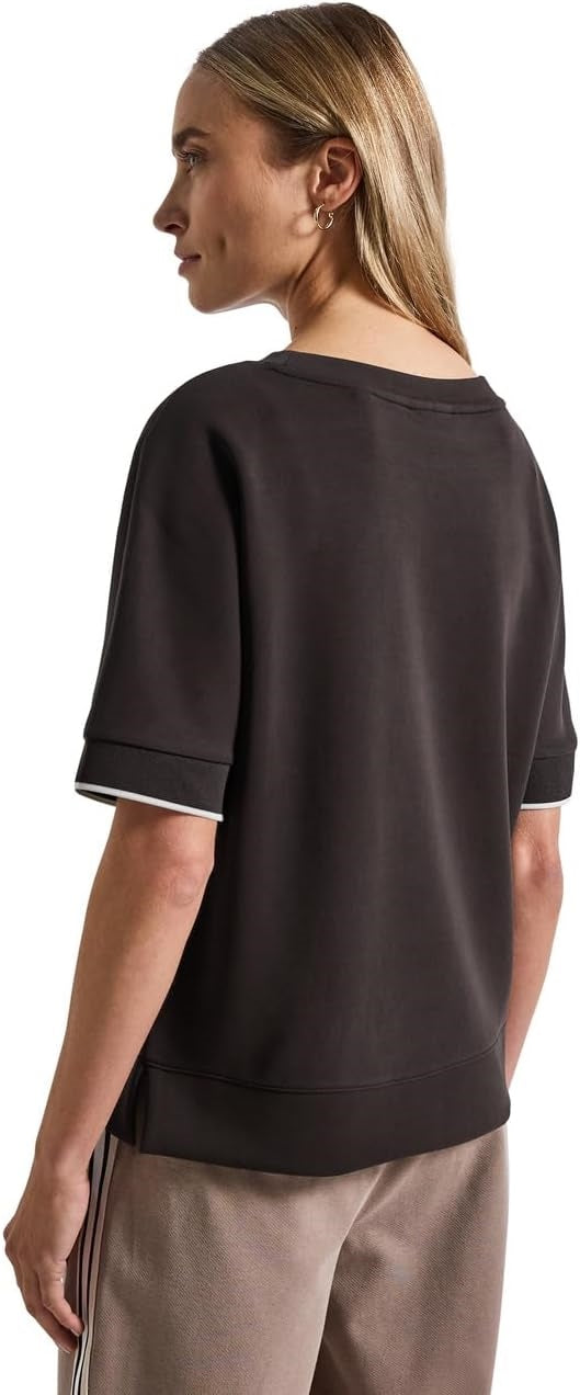 LTD QR silk look shirt w.rib c