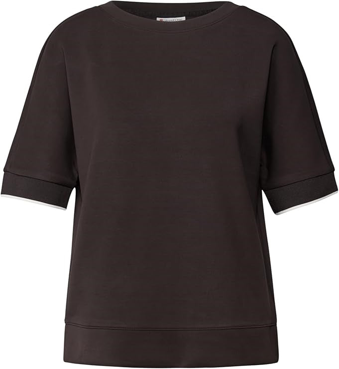 LTD QR silk look shirt w.rib c