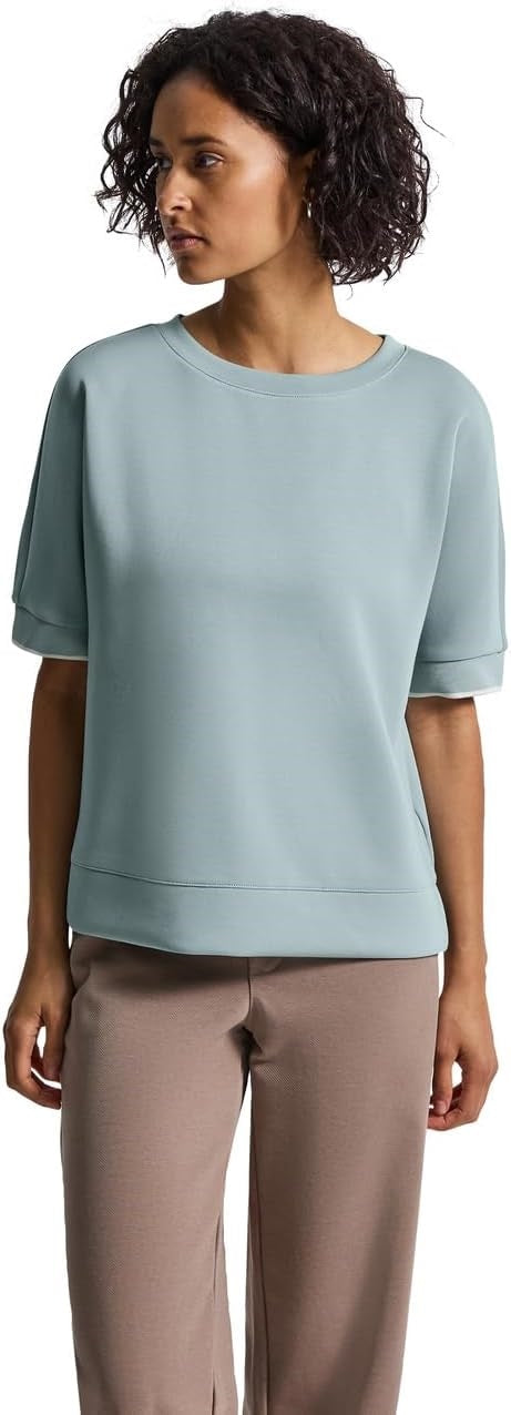 LTD QR silk look shirt w.rib c – Arona Blue 