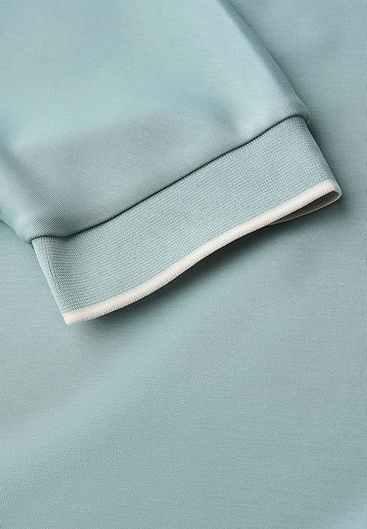 LTD QR silk look shirt w.rib c – Arona Blue 