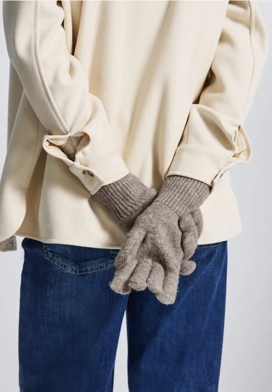 OP_Gloves_Fine Knit Set – Sand Mocca Melange 