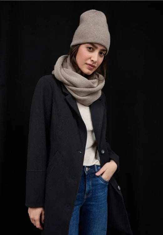 OP_ Knit 2x Loop with Sequins_ – Soft Sand Melange #farbe_soft-sand-melange