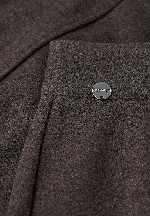 Style Maja Fake wool_solid – Rustic Brown Melange 