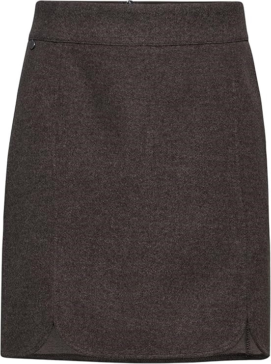 Style Maja Fake wool_solid – Rustic Brown Melange 