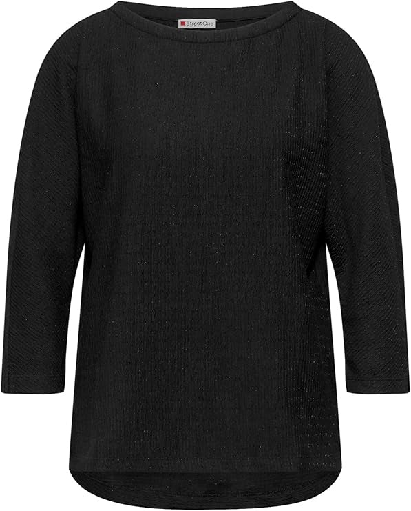 EOS_Structured shirt w. lurex – Black 