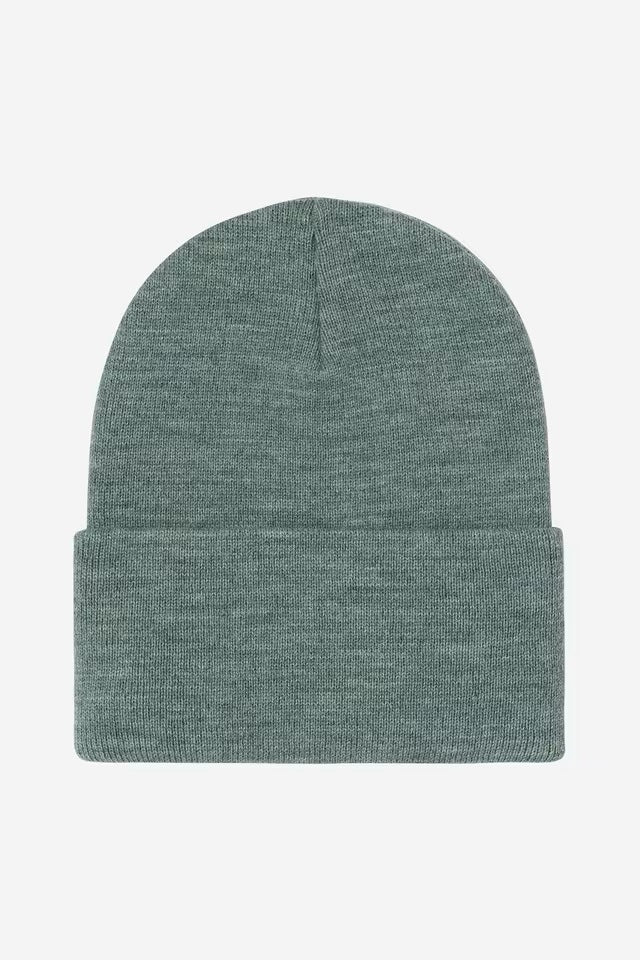 Acrylic Watch Hat Silver Pine Heather