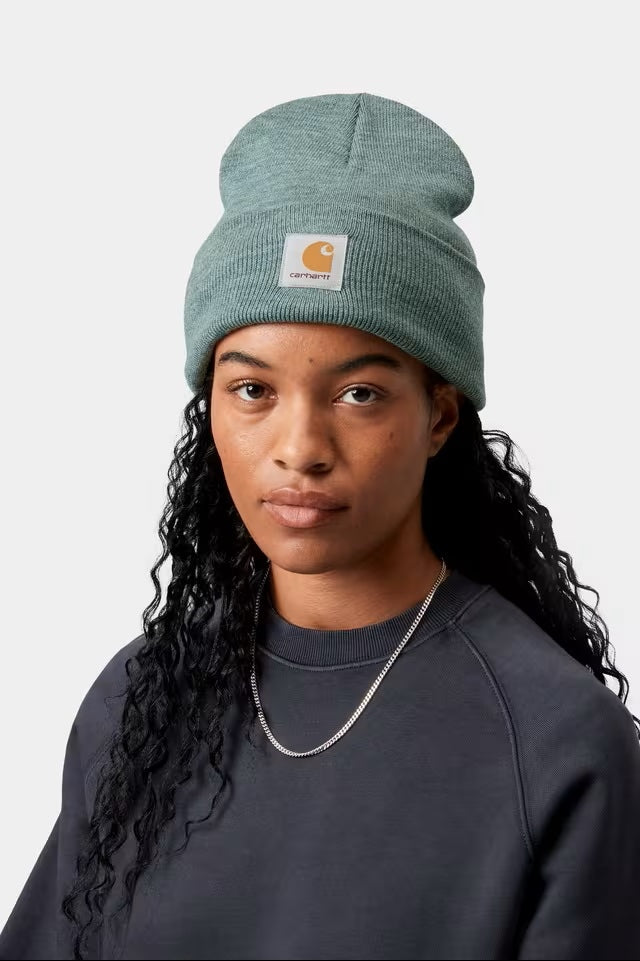 Acrylic Watch Hat Silver Pine Heather