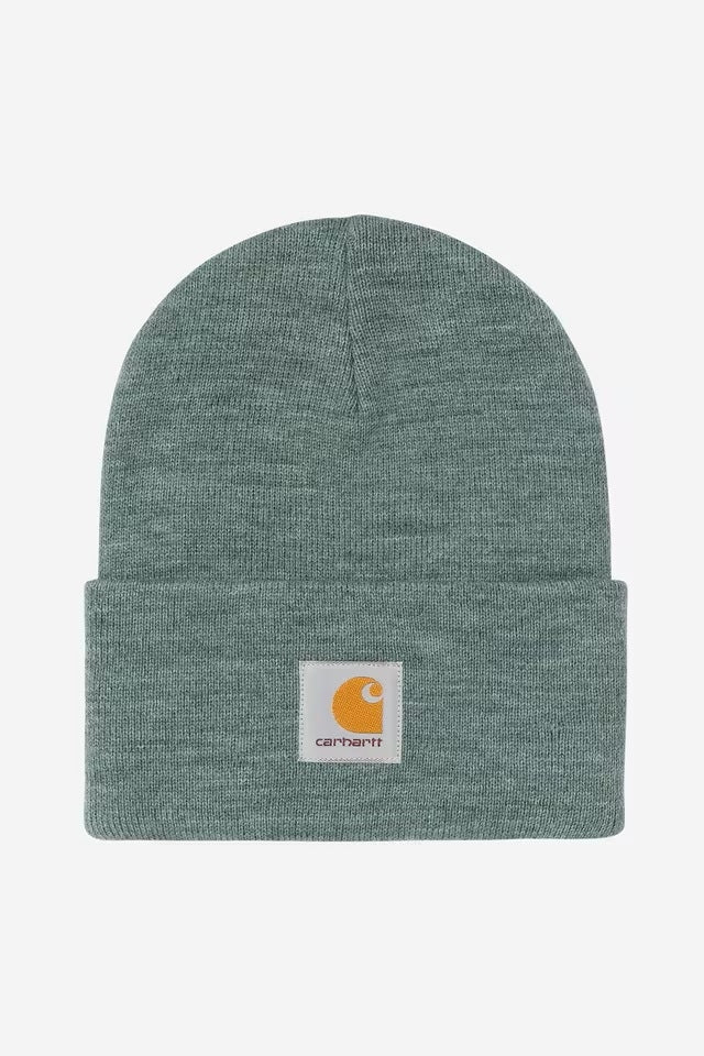 Acrylic Watch Hat Silver Pine Heather