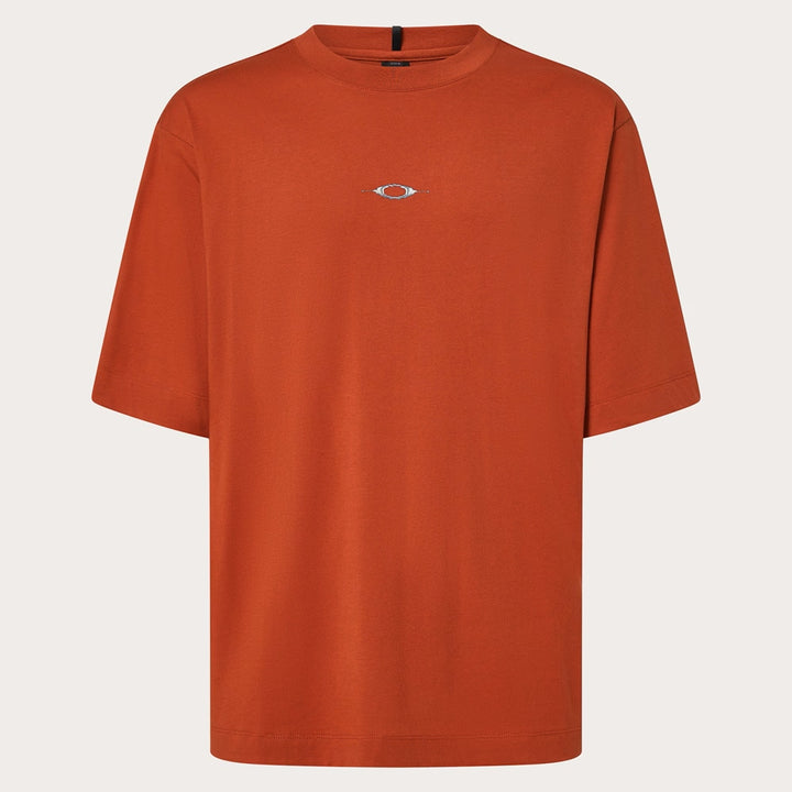 Stacked Metal Tee Flame Red
