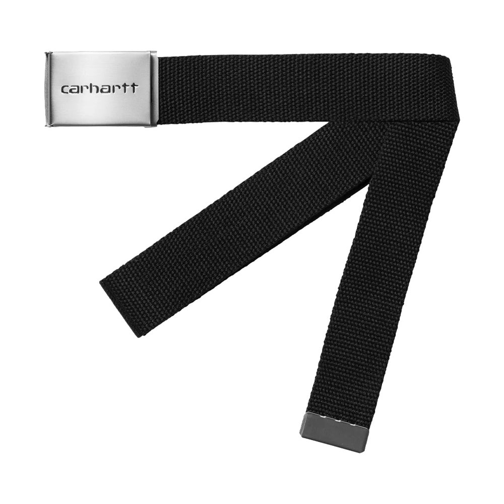 Clip Belt Chrome Black