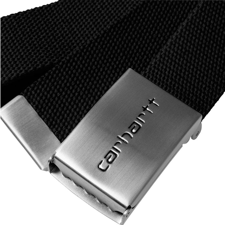 Clip Belt Chrome Black