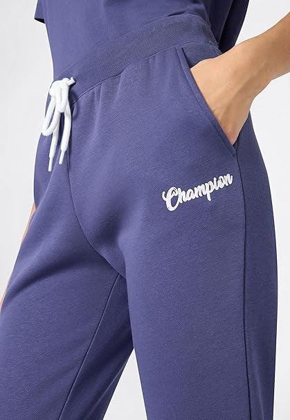 Rib Cuff Pants Blue