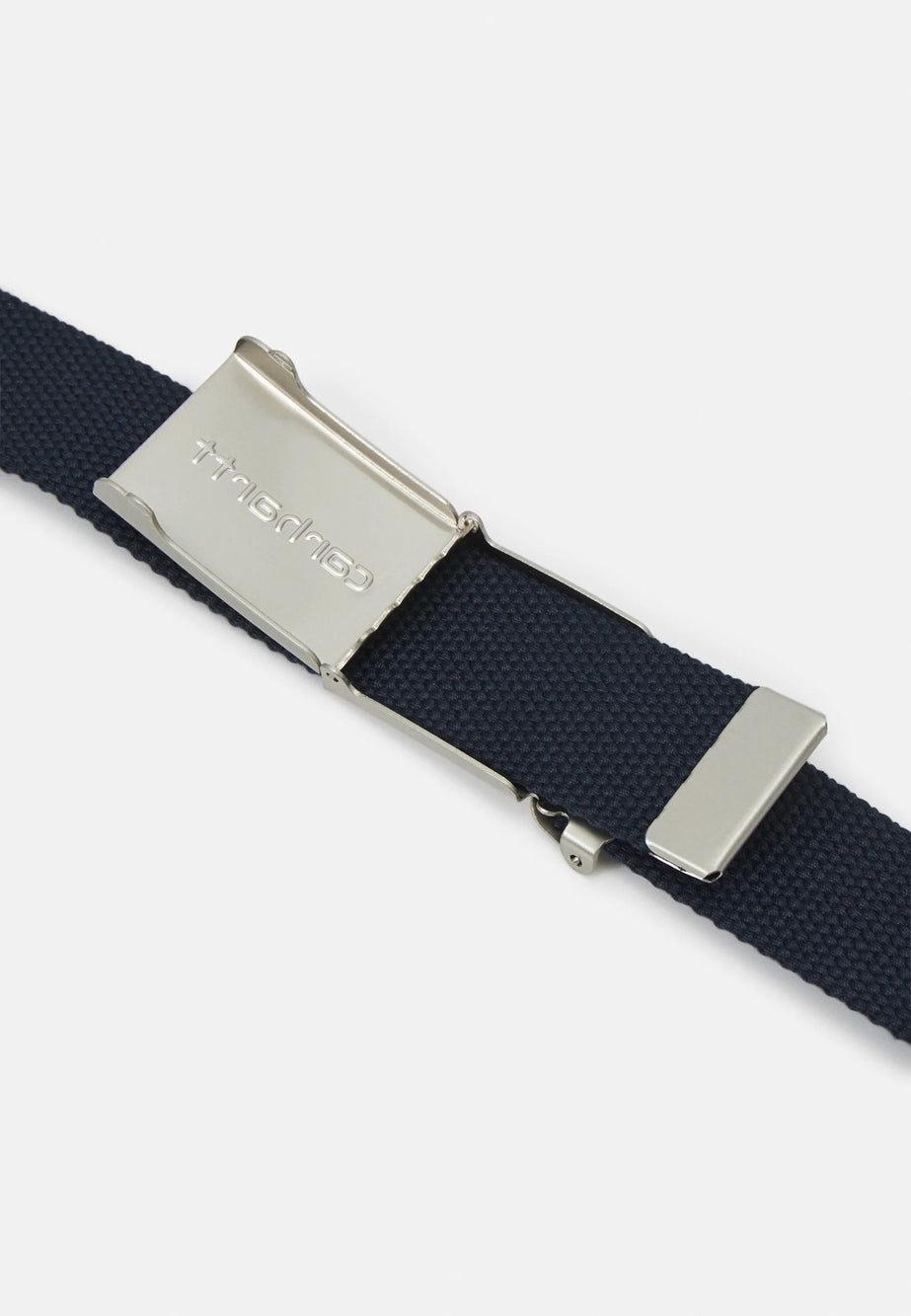 CLIP BELT CHROME NAVY
