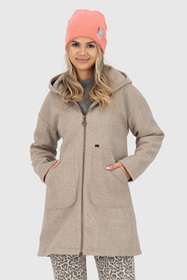 LilithAK J Felt Coat Taupe Melange