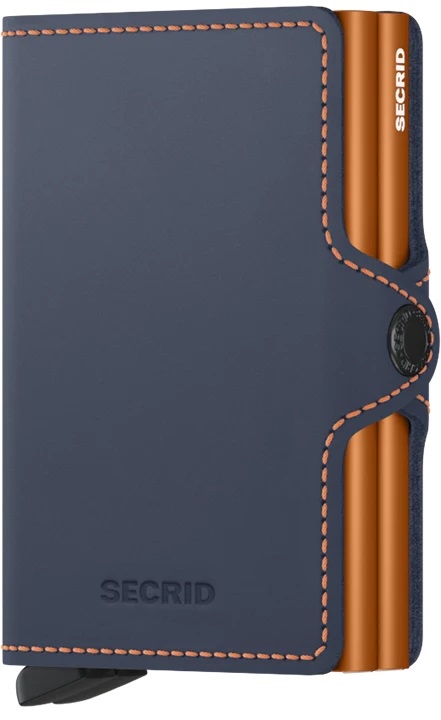 Twinwallet Matte Night Blue-Orange