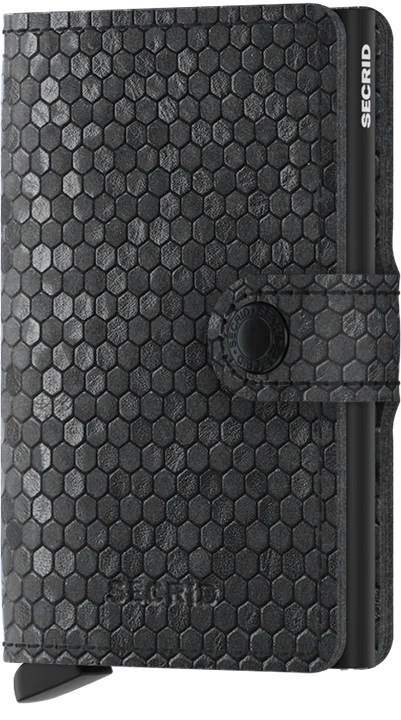 Miniwallet Hexagon Black